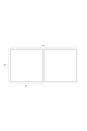 Modern European furniture - Geometric Abstract Wall Art Set (2) - www.oroa.com