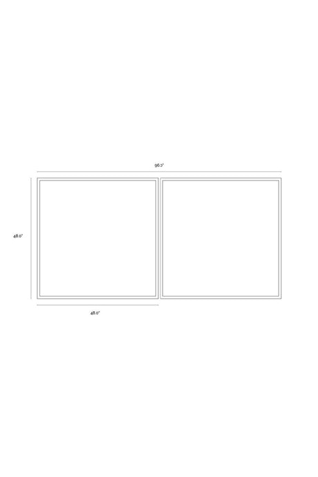 Modern European furniture - Geometric Abstract Wall Art Set (2) - www.oroa.com