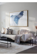 Modern European furniture - Blue Ombre Abstract Art - www.oroa.com