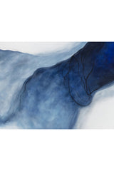 Modern European furniture - Blue Ombre Abstract Art - www.oroa.com