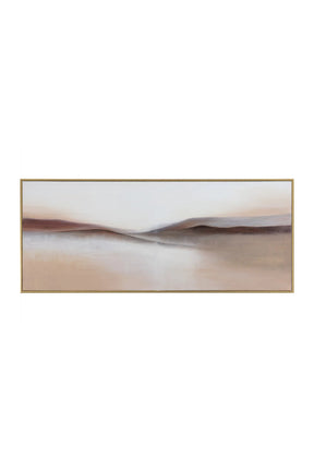 Brown Minimalist Landscape Art by Splendido Desert Sands Art Print