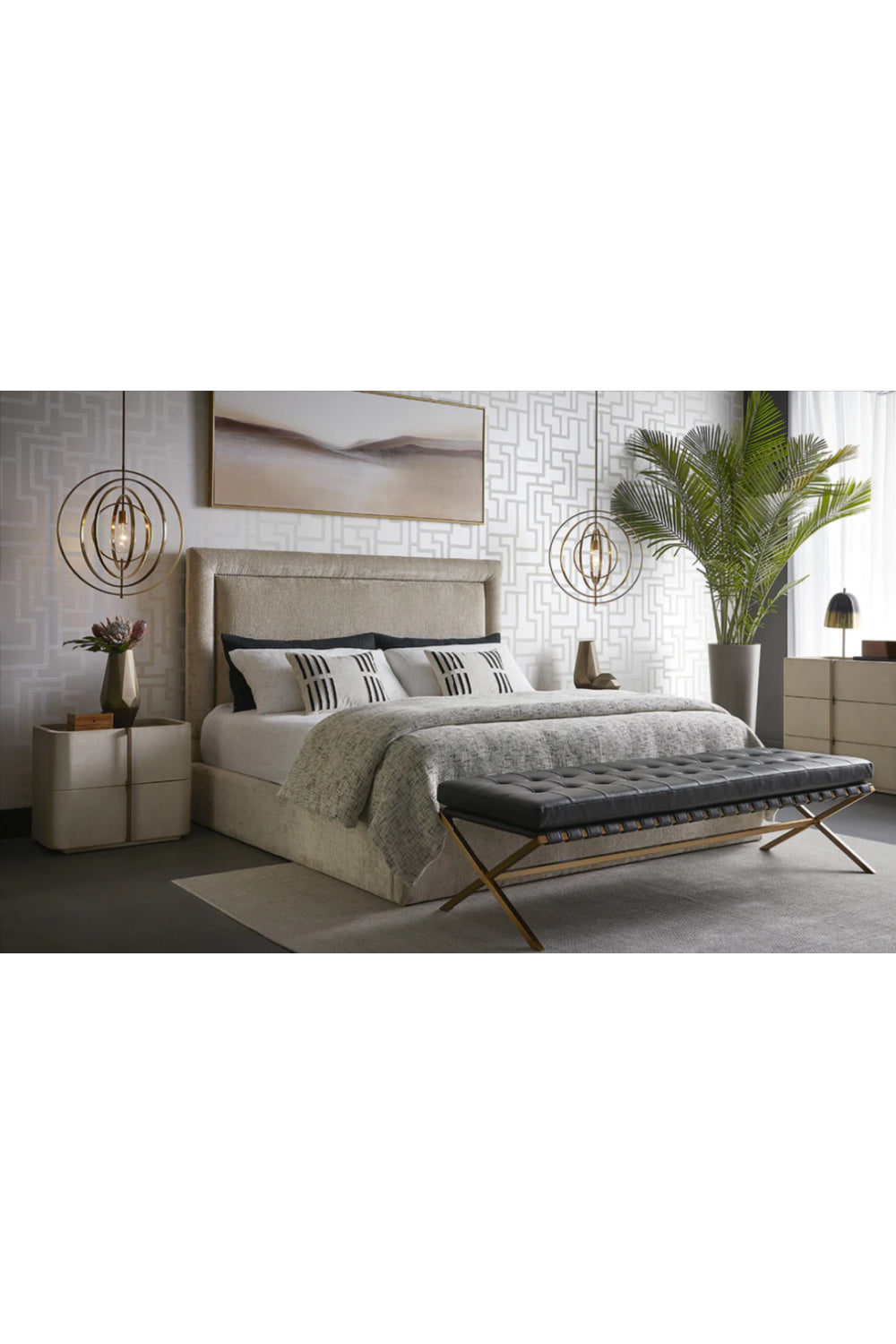 Brown Minimalist Landscape Art | Splendido Desert Sands | Oroa.com