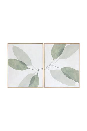 Green Leaves Painting Set (2) | Splendido Calm Reflection | Oroa.com