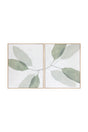 Modern European furniture - Green Leaves Painting Set (2) - www.oroa.com