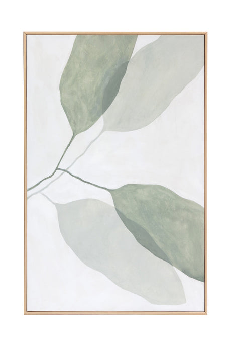 Modern European furniture - Green Leaves Painting Set (2) - www.oroa.com