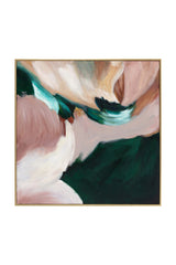 Modern European furniture - Pink and Green Diptych Art Set (2) - www.oroa.com