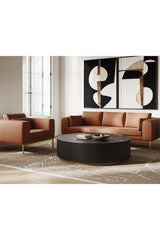 Modern European furniture - Black Abstract Modern Art Set (2) - www.oroa.com