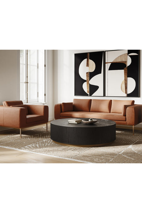 Modern European furniture - Black Abstract Modern Art Set (2) - www.oroa.com