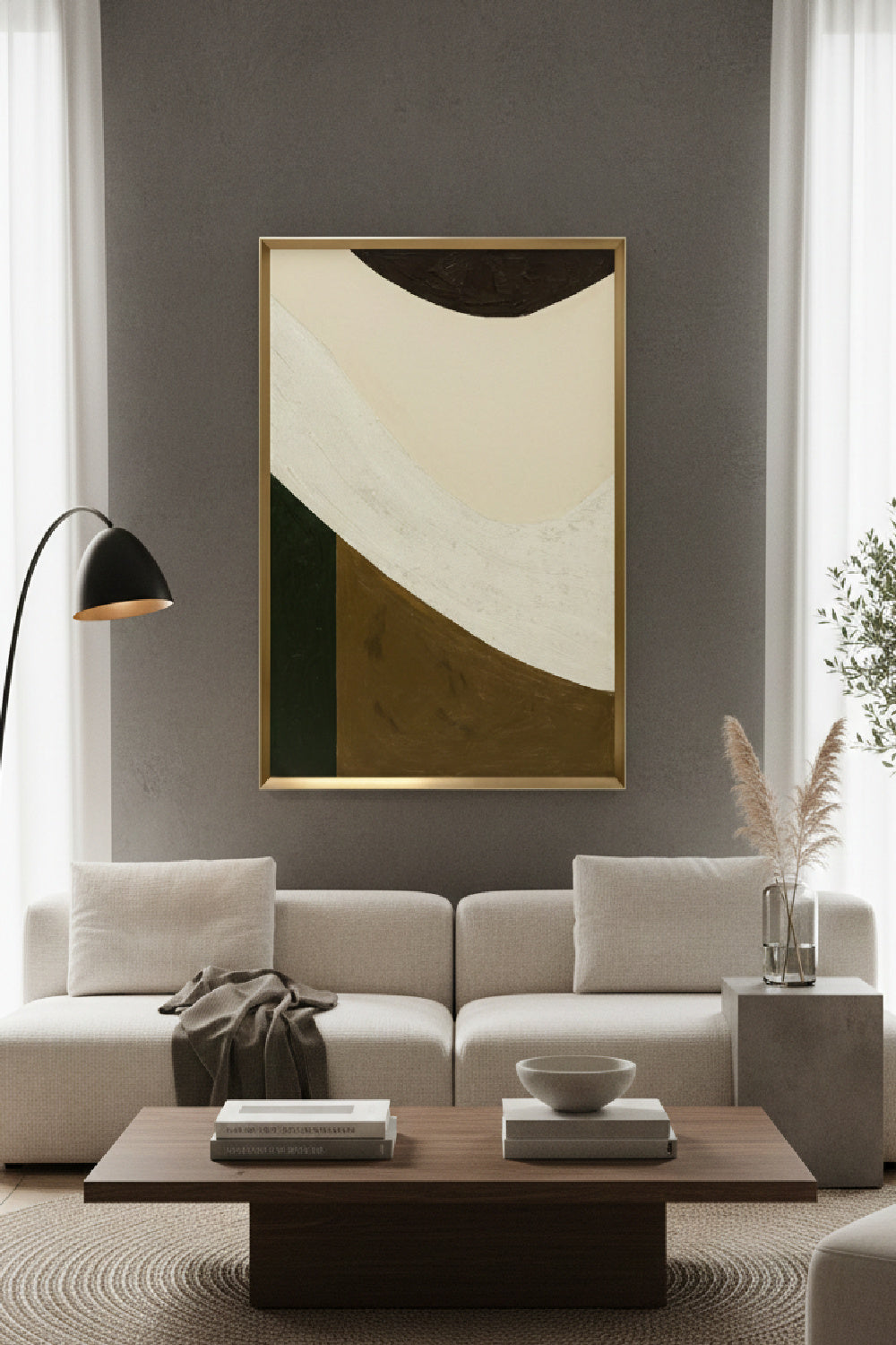 Modern European furniture - Earth-Toned Abstract Art - www.oroa.com