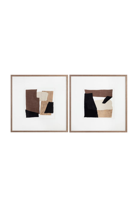 Modern European furniture - Fabric Collage Wall Art - www.oroa.com