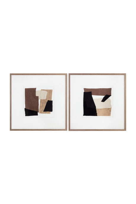 Modern European furniture - Fabric Collage Wall Art - www.oroa.com