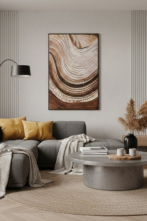 Modern European furniture - Brown Mosaic Wall Art - www.oroa.com