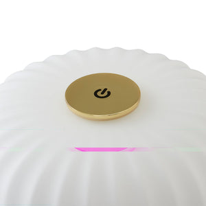 Fluted Glass Rechargeable Table Lamp | Jonathan Adler Scala | Oroa.com