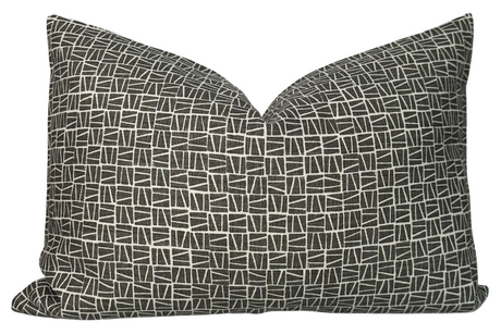 Camber Charcoal Decorative Pillow Cover | DEKOWE Lindsay Alker