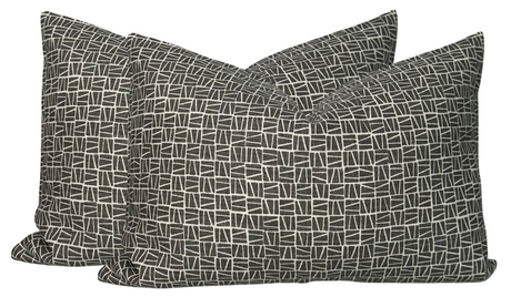 Camber Charcoal Decorative Pillow Cover | DEKOWE Lindsay Alker