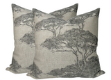 Torrey Pines Pillow Cover in Beige, Thibaut Pillows