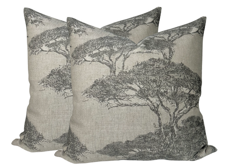 Beige Linen Blend Pillow Cover | DEKOWE Thibaut