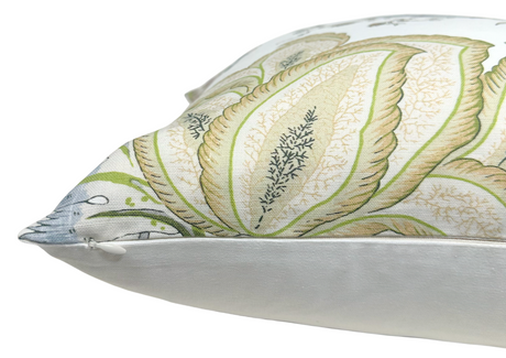 Kalamkari Aqua Throw Pillow Cover | DEKOWE Thibaut