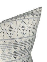 Souk Pillow Cover in Onyx Indigo, Indoor Outdoor Pillows, Peter Dunham Textiles