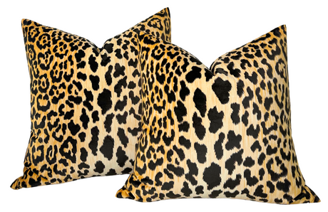 Luxury Leopard Velvet Pillow Cover | DEKOWE
