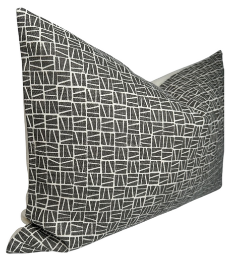 Camber Charcoal Decorative Pillow Cover | DEKOWE Lindsay Alker
