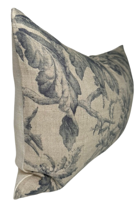Blue Floral Pillow Cover | DEKOWE Lita