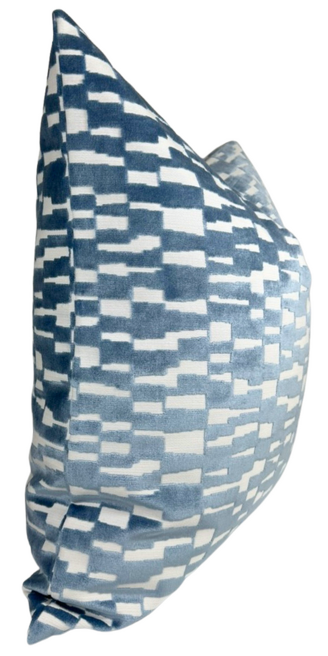 Marine Blue Accent Throw Pillow Cover | DEKOWE
