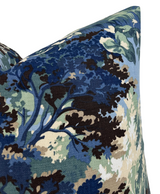 Lincoln Toile Pillow Cover in Navy and Green, Thibaut Pillows