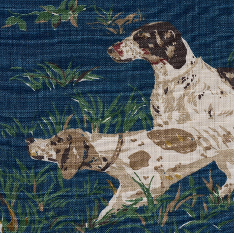 Navy Blue Pointers Pillow Cover | DEKOWE Schumacher