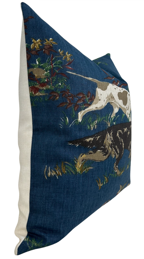 Navy Blue Pointers Pillow Cover | DEKOWE Schumacher