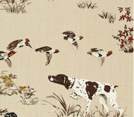 Pointers Pillow Cover in Brown, Schumacher Textiles