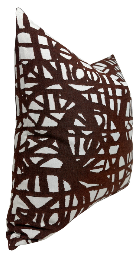 Ecriture Rust Indoor/Outdoor Pillow Cover | DEKOWE Holly Hunt