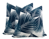 Yucca Pillow Cover in Blue, Indoor Outdoor Pillows, Holly Hunt Textiles