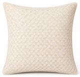 Ivins Woven Pillow Cover in Ivory, Schumacher Textiles
