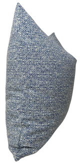 Sarong Weave Pillow Cover in Indigo Blue, Schumacher Textiles