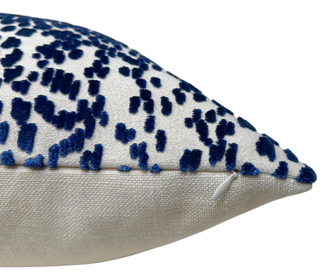 Blue Velvet Throw Pillow Cover | DEKOWE