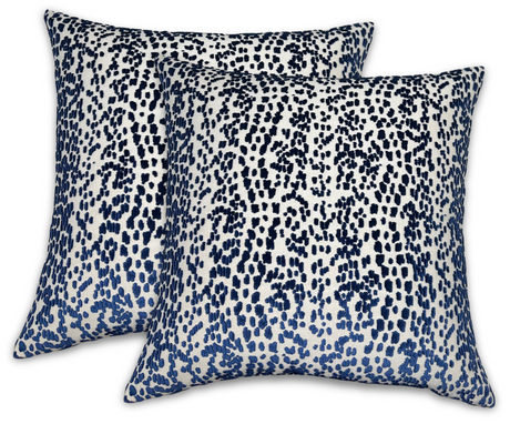Blue Velvet Throw Pillow Cover | DEKOWE
