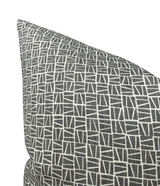 Camber Pillow Cover in Charcoal, Lindsay Alker Textiles