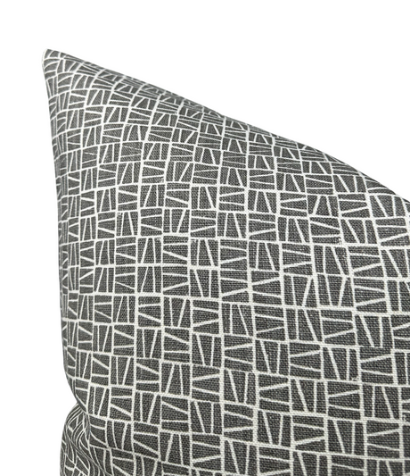 Camber Charcoal Decorative Pillow Cover | DEKOWE Lindsay Alker