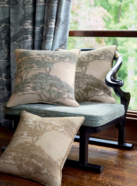 Beige Linen Blend Pillow Cover | DEKOWE Thibaut