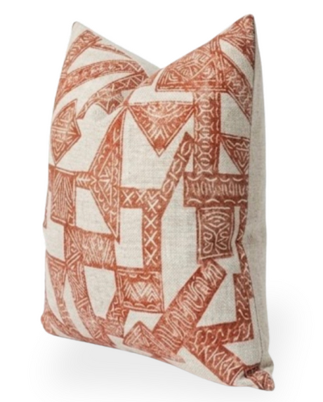 Woven Orange Throw Pillow Cover | DEKOWE
