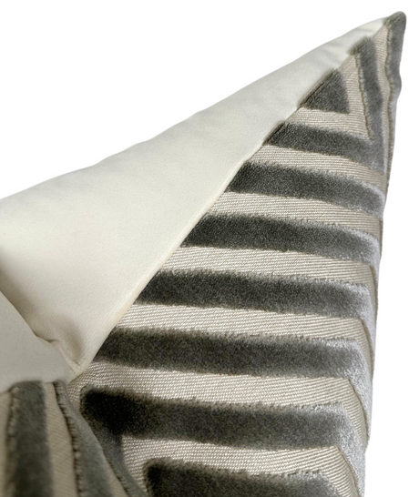 Dove Gray Decorative Pillow Cover | DEKOWE Schumacher