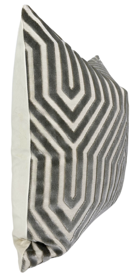 Dove Gray Decorative Pillow Cover | DEKOWE Schumacher