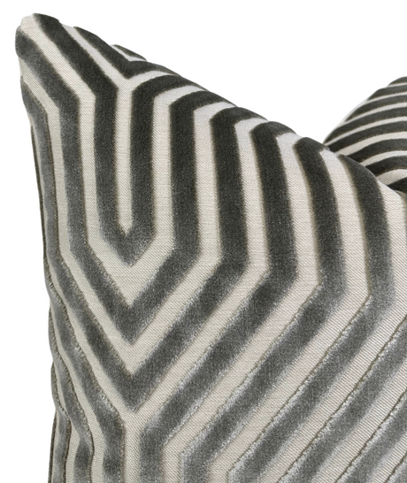Dove Gray Decorative Pillow Cover | DEKOWE Schumacher