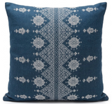 Carmania Pillow Cover in Indigo, Indoor Outdoor Pillows, Peter Dunham Textiles