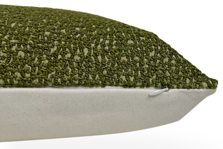 Serra Chive Green Throw Pillow Cover | DEKOWE Kelly Wearstler