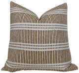 Dash Dot Pillow Cover in Rattan, Walter G Pillows, Decorative Throw Pillows