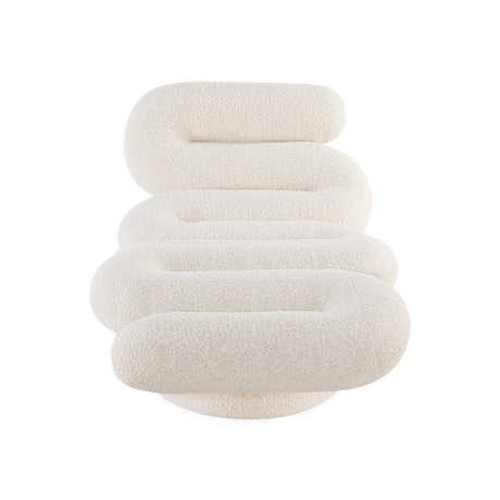 Tube-Shaped Bouclé Chaise Lounge | Jonathan Adler Serpentine | Oroa.com