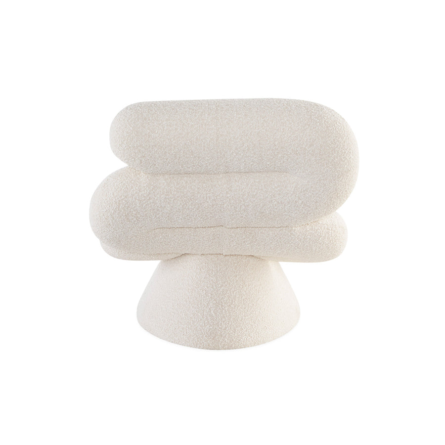 Tube-Shaped Bouclé Chaise Lounge | Jonathan Adler Serpentine | Oroa.com
