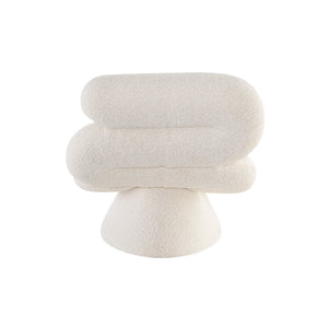 Tube-Shaped Bouclé Chaise Lounge | Jonathan Adler Serpentine | Oroa.com